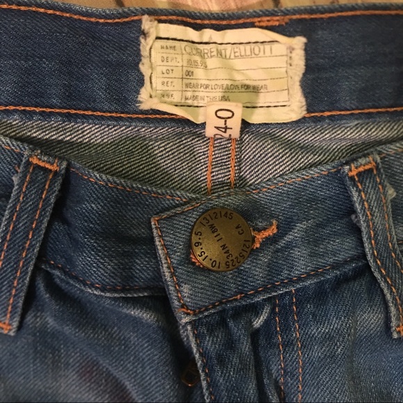 👻CUREENT ELLIOTT SUNSHADOW Boyfriend Jeans Sz 24 - Picture 2 of 8